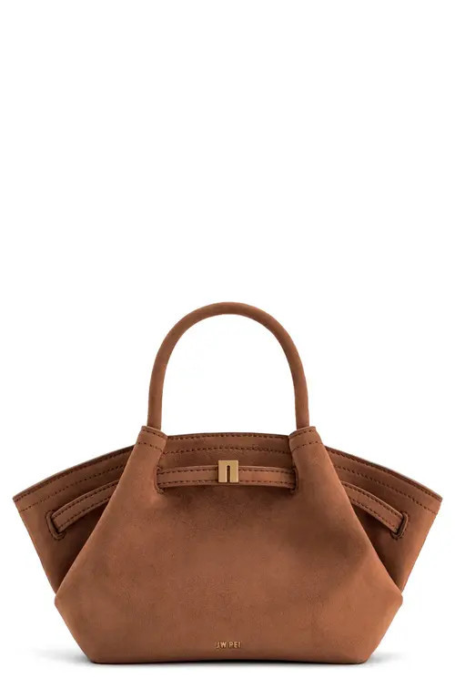JW PEI Hana Mini Faux Suede Tote in Brown at Nordstrom | Nordstrom