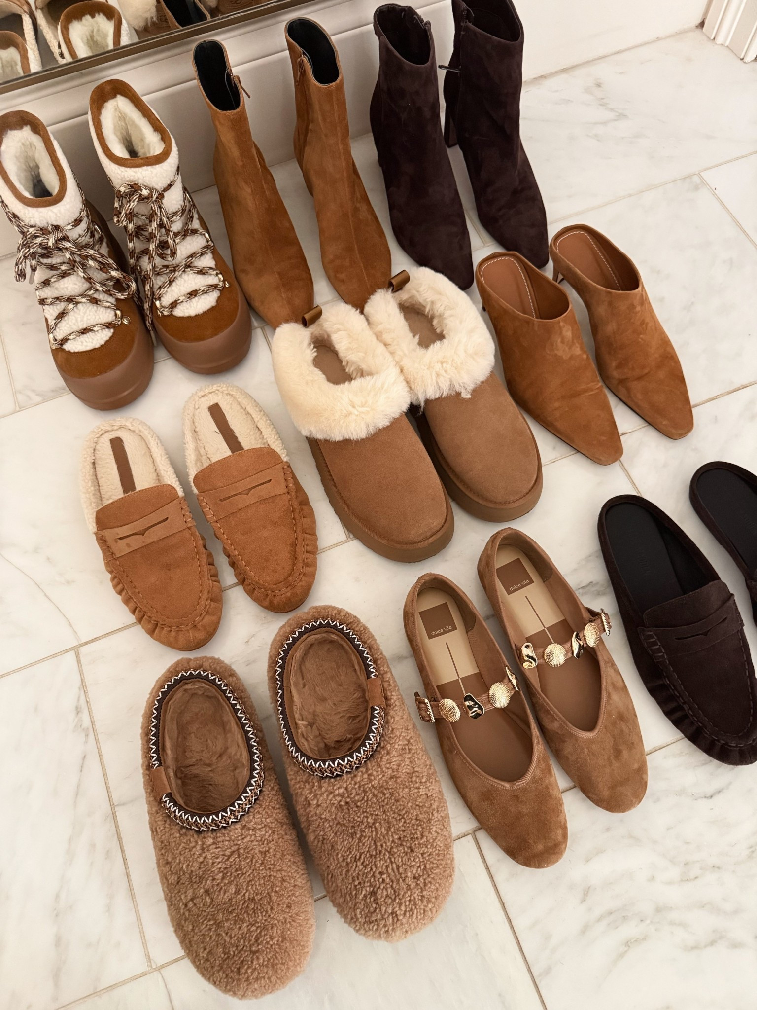 Winter shoe line up 