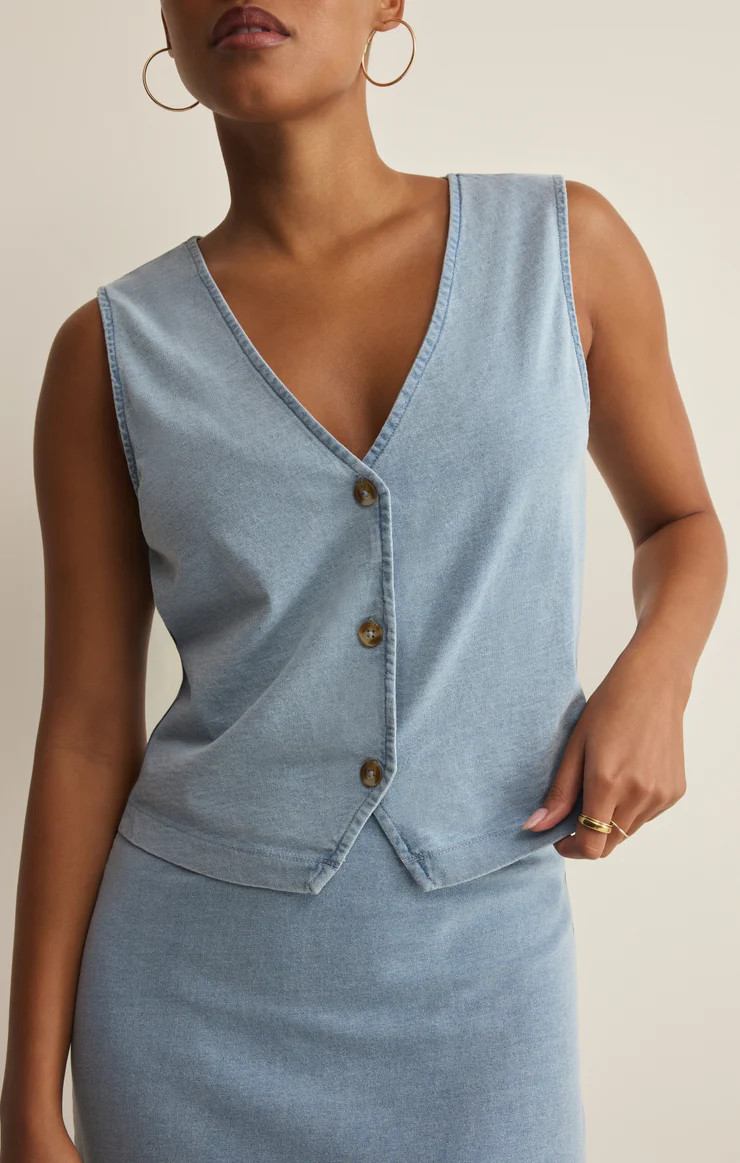Noelle Jersey Denim Tank | Z Supply
