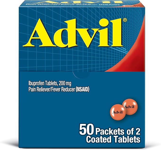 Advil Pain Reliever and Fever Reducer, Pain Relief Medicine with Ibuprofen 200mg for Headache, Ba... | Amazon (US)