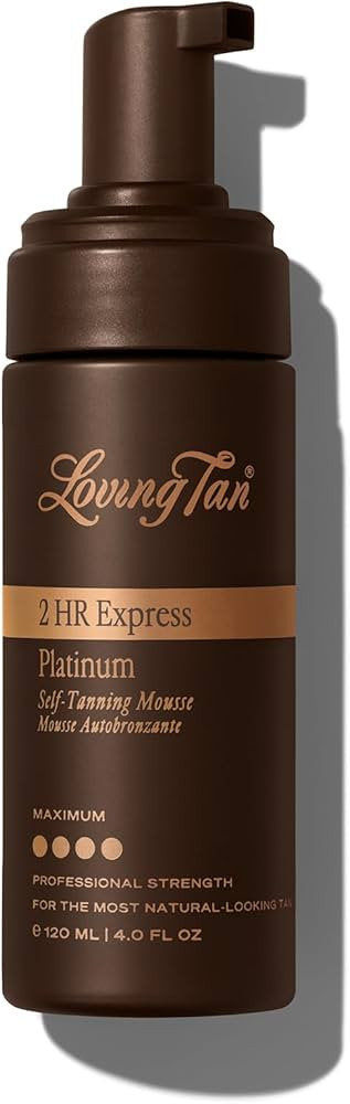 Loving Tan Platinum 2HR Express Self Tanning Mousse, Darkest Shade Yet -Streak Free, Professional... | Amazon (US)