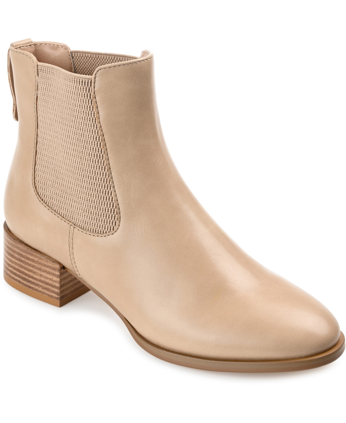 Journee Collection Women's Chayse Chelsea Booties - Tan | Macy's