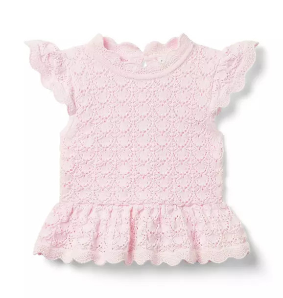 Crochet Peplum Top | Janie and Jack