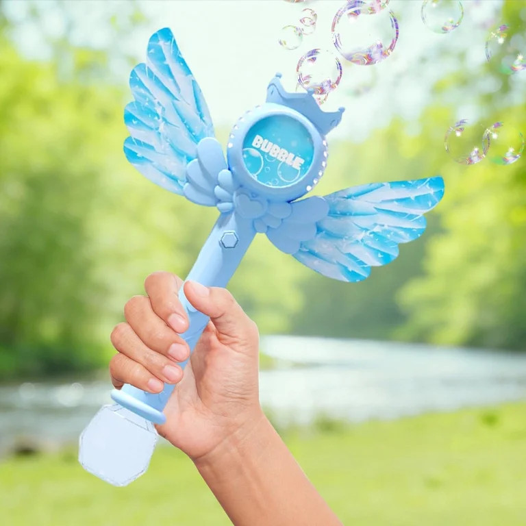 Bubble Wand for Kids, Kid-Friendly, Electronic Components, LED Light Up Butterfly Fairy Stick, Ma... | Walmart (US)