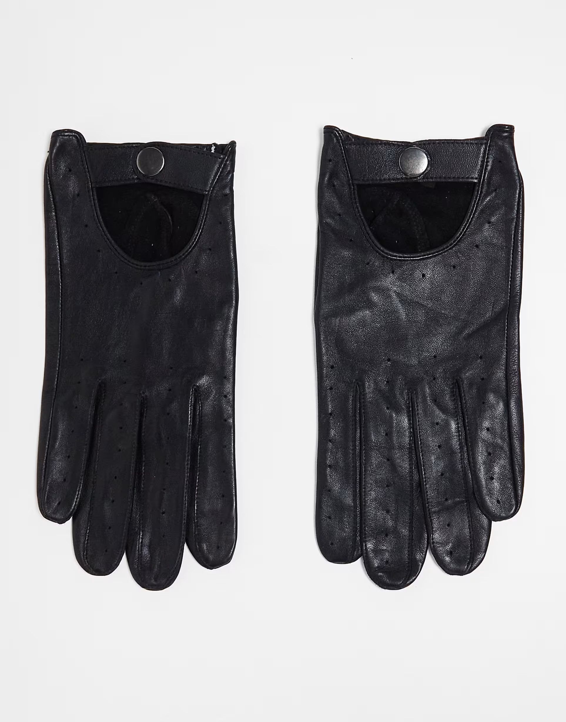 Barneys Originals leather gloves in black | ASOS (Global)