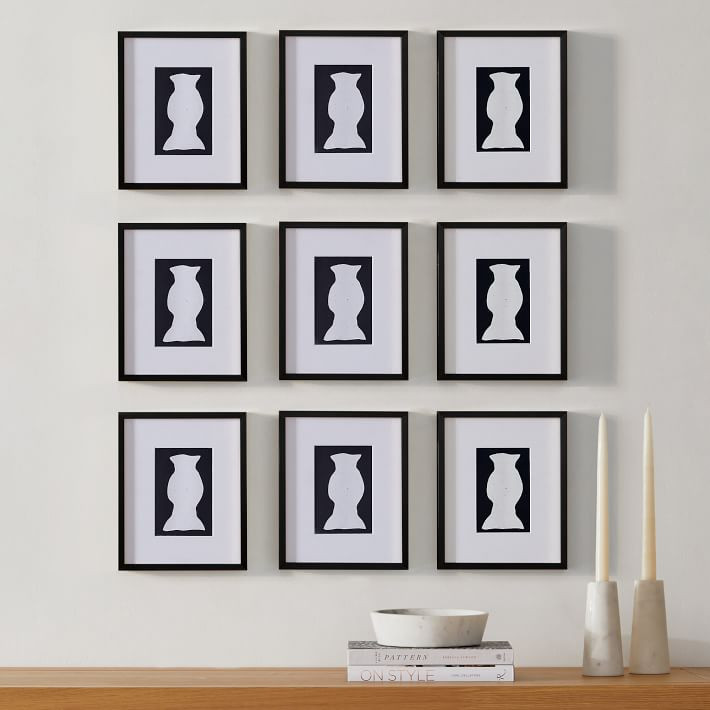 Multi-Mat Metal Gallery Frames - Black | West Elm (US)