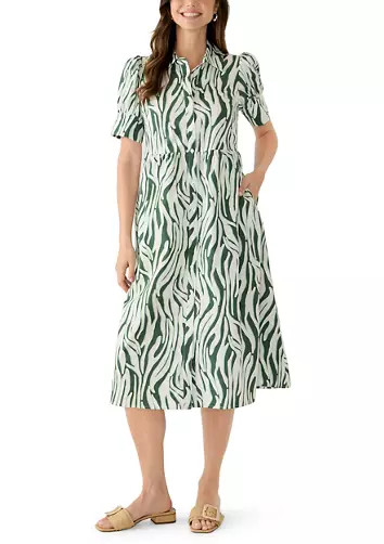 Women's Short Sleeve Meredith Midi Shirtdress | Belk