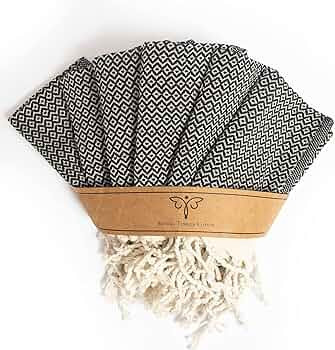 Smyrna Turkish Cotton Wash Cloths Pack of 6 | 100% Natural Cotton, 12"x17" | Versatile Bath Towel... | Amazon (US)
