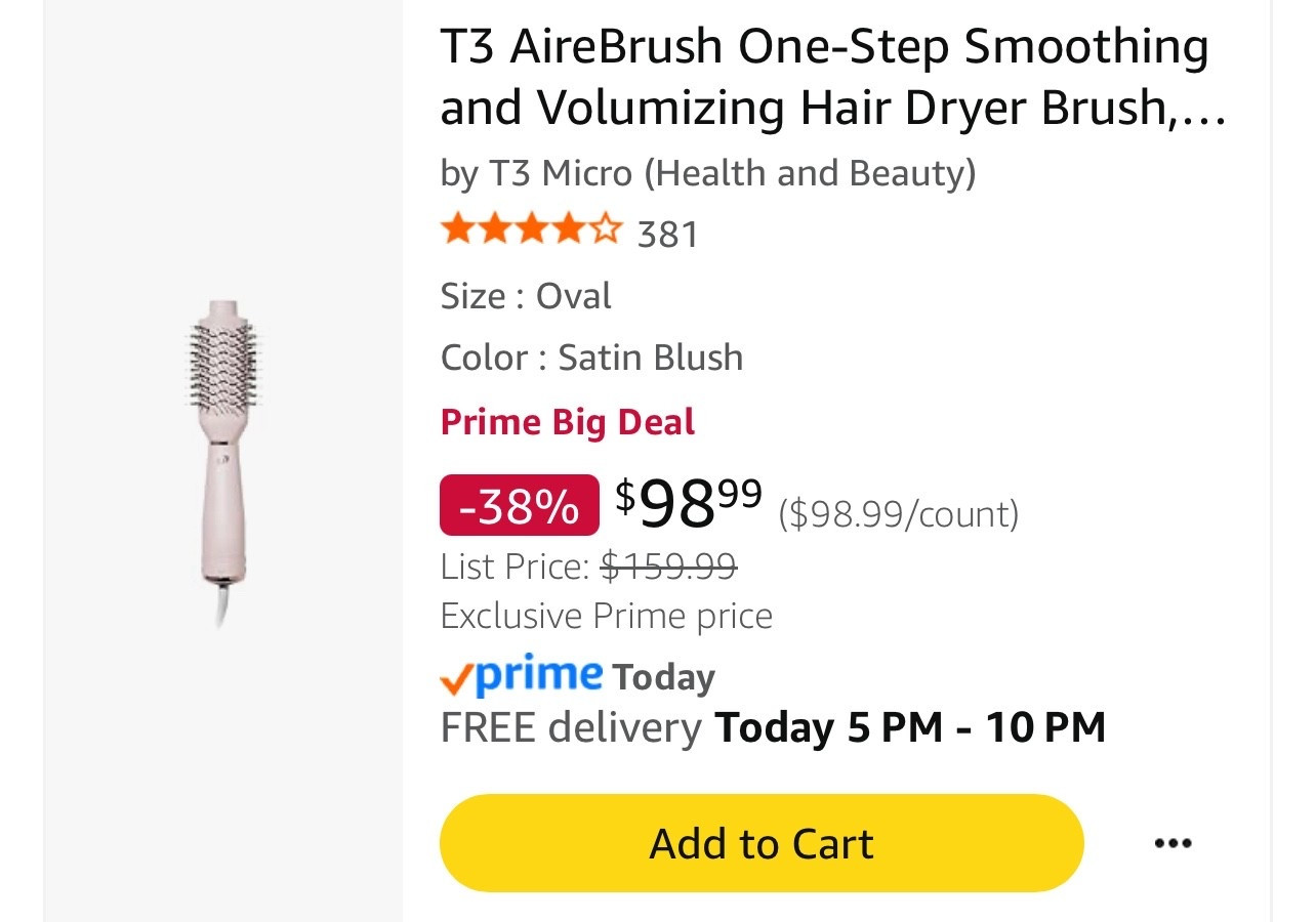 The T3 Airebrush is on sale for Prime Day! 

#LTKSaleAlert #LTKFindsUnder100 #LTKBeauty