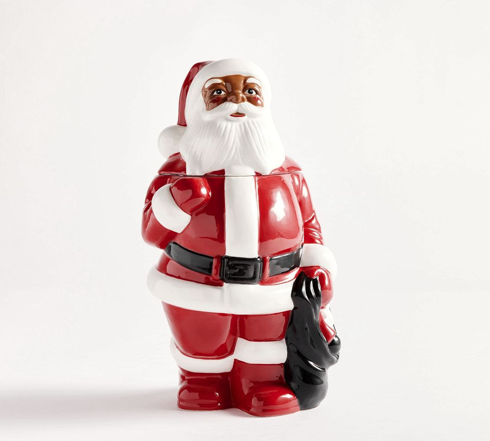 Santa Claus Shaped Cookie Jar | Pottery Barn (US)