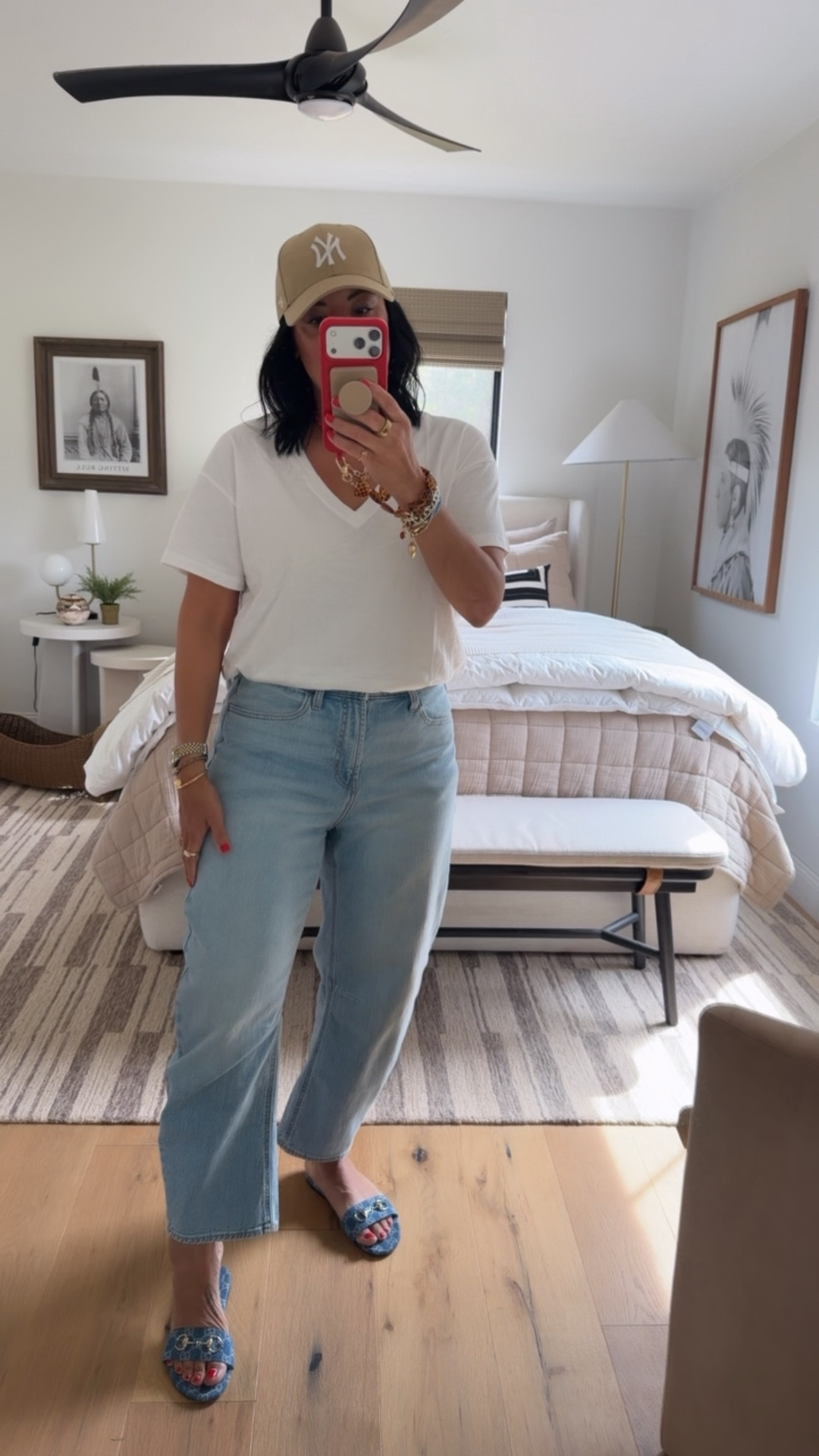 I’m a size 8 and did a medium in the t-shirt and a size 8 in the pants. If you are between sizes then I would size down in the pants. 

#LTKootd #LTKSaleAlert #LTKOver40