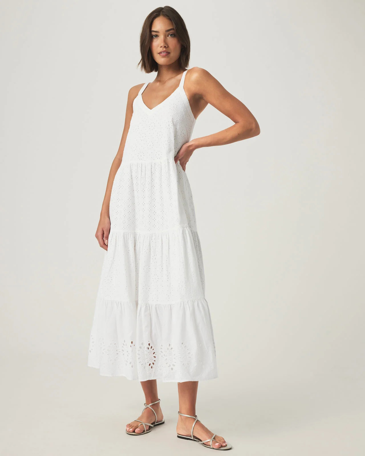 Splendid - Wynona Eyelet Dress - White | Splendid