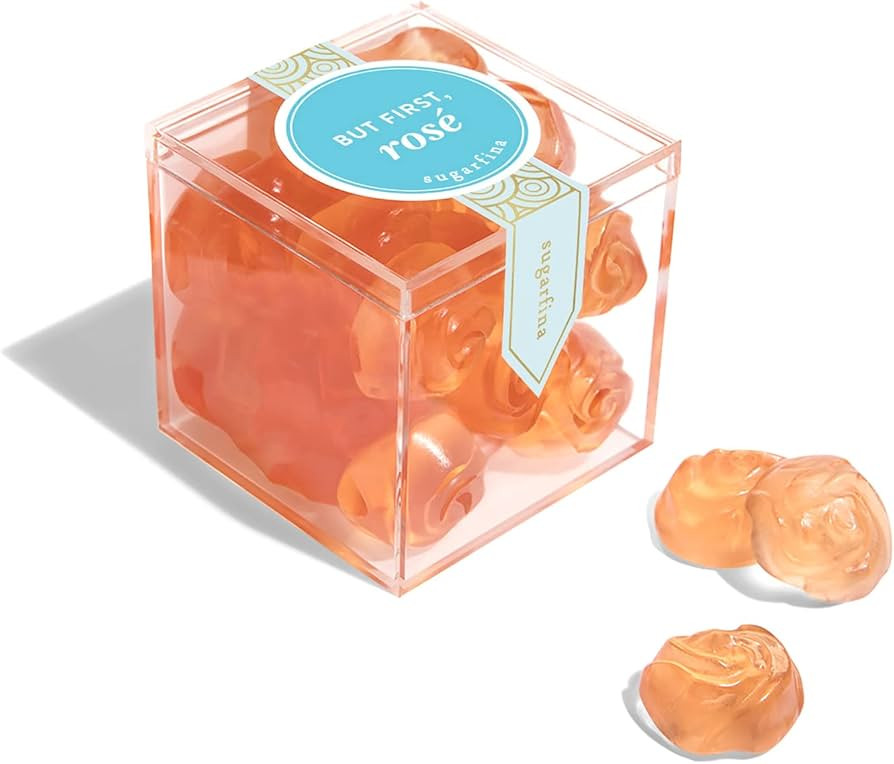 Sugarfina But First, Rose Roses Small Candy Cube Gummies, 3.9oz, 1 Count | Amazon (US)