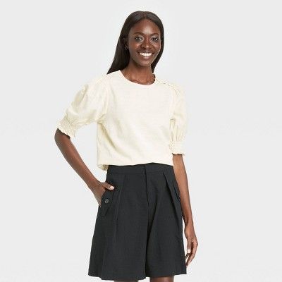 Women's Puff Elbow Sleeve Blouse - Who What Wear™ | Target