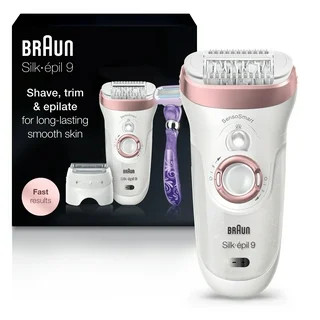 Braun Silk-Epil Beauty Set 9 9-985 Deluxe 7-in-1 Cordless Wet & Dry Hair Removal Epilator for Women | Walmart (US)