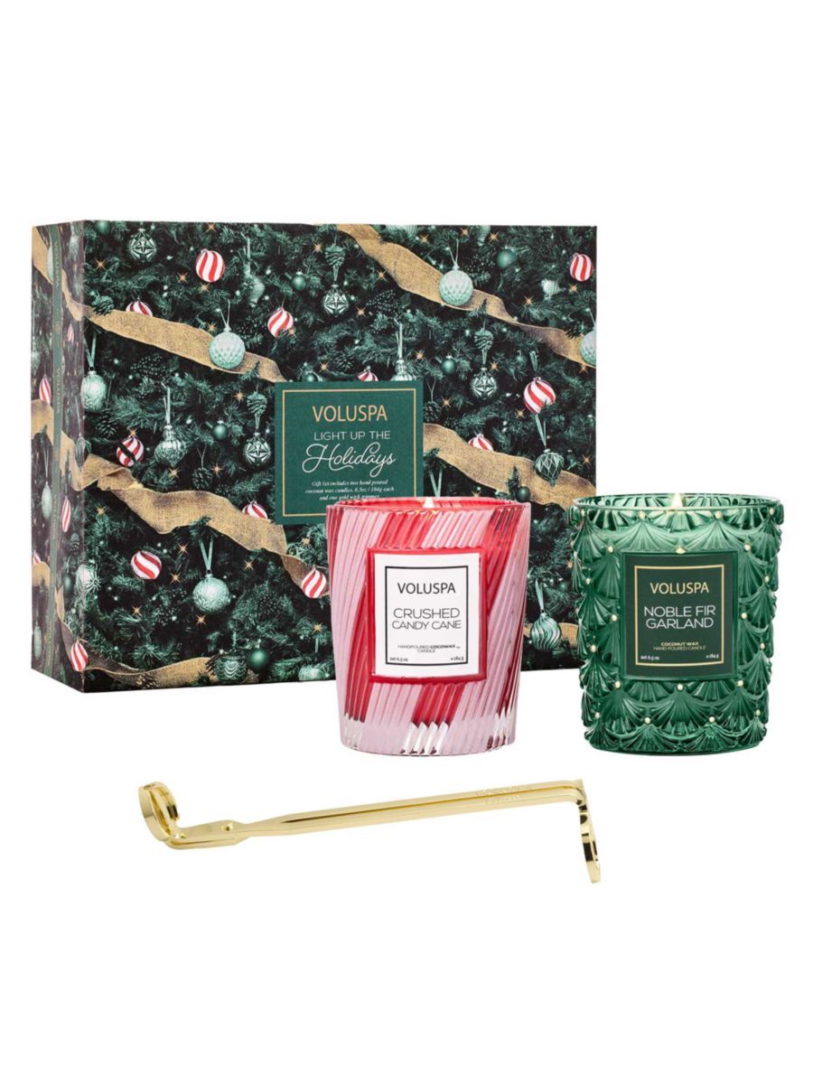 Light Up The Holiday 3-Piece Candle & Wick Trimmer Set | Saks Fifth Avenue
