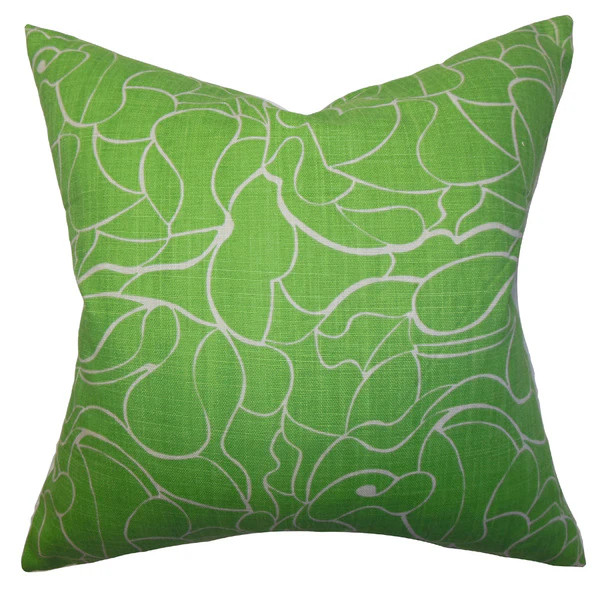 Eames Floral Euro Sham Green | Bed Bath & Beyond