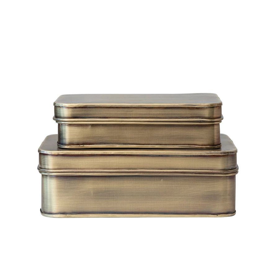 Brass Finish Box | Cottonwood Company