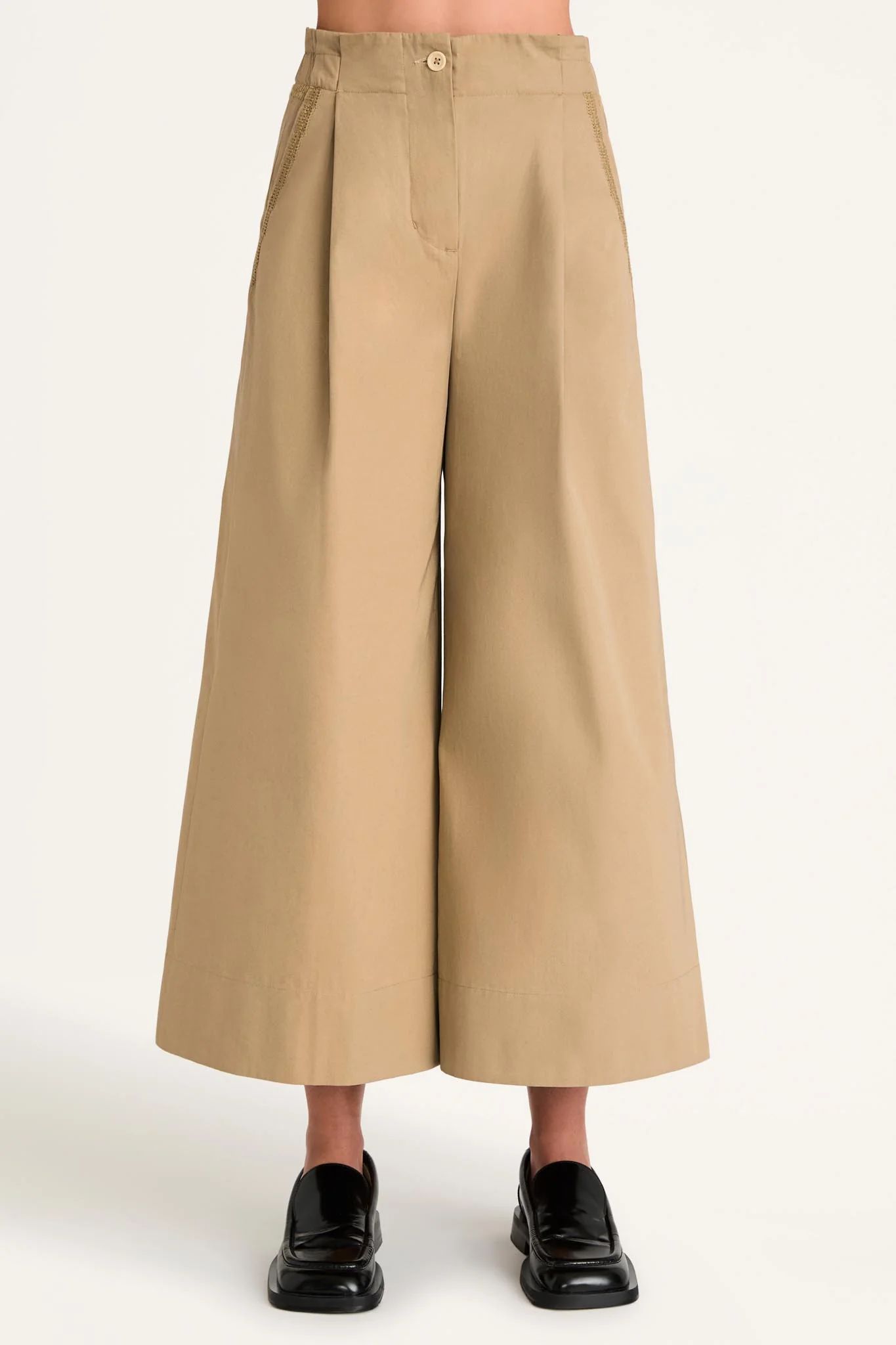 Sargent Emb Pant in Driftwood | Merlette NYC