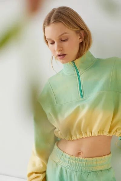 Out From Under Gia Cinched Cropped Sweatshirt | Urban Outfitters (US and RoW)