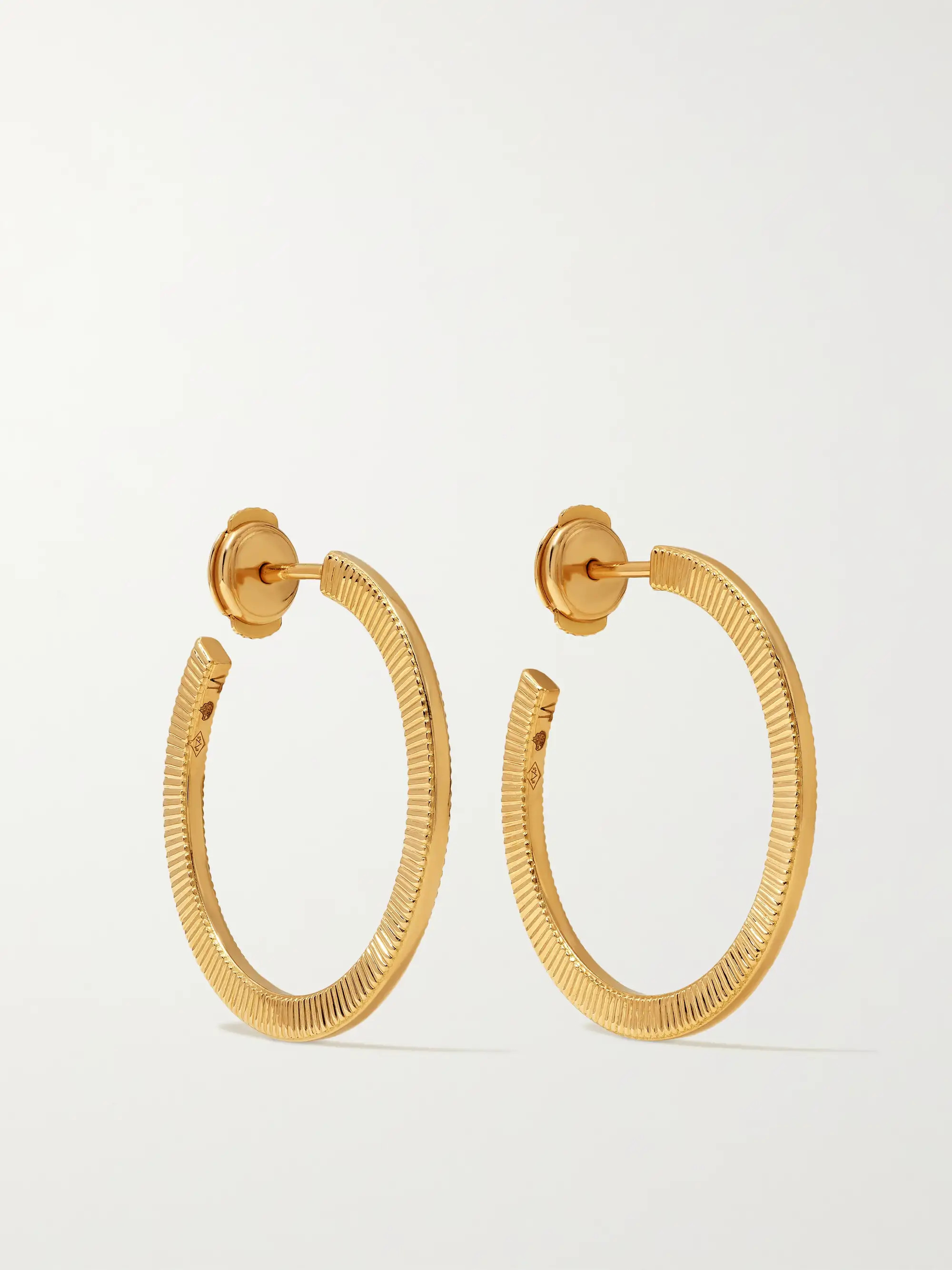 Rayon Disco 18-karat gold hoop earrings | NET-A-PORTER (US)