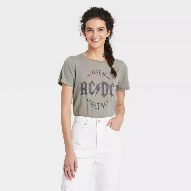 Tee shirt best sale acdc femme h&m