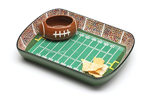 Burton and Burton Ceramic Football Stadium Chip and Dip Serving Set | Amazon (US)