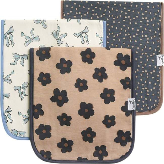 Burp Cloths | Cloth Set, Gemma (Prints) Copper Pearl | Maisonette | Maisonette