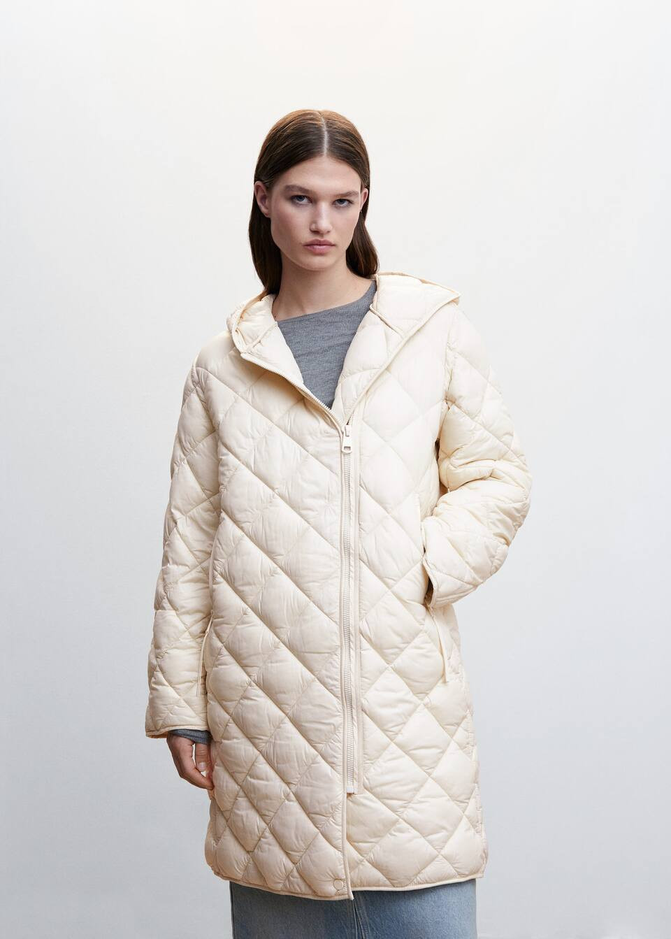 Hood quilted coat | MANGO (US)
