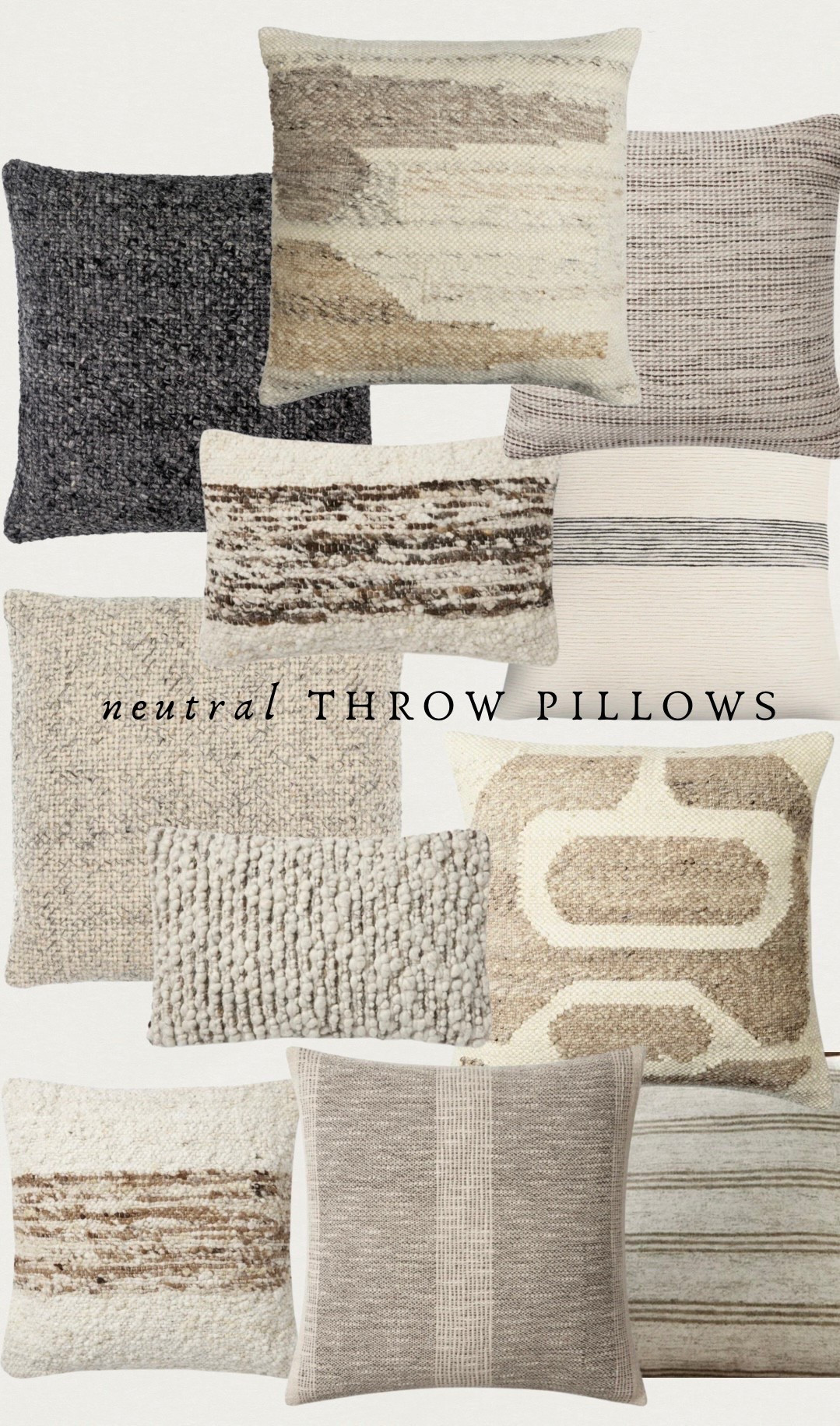 WAYFAIR |neutral throw pillows| -on sale! 

#LTKHome #LTKSaleAlert