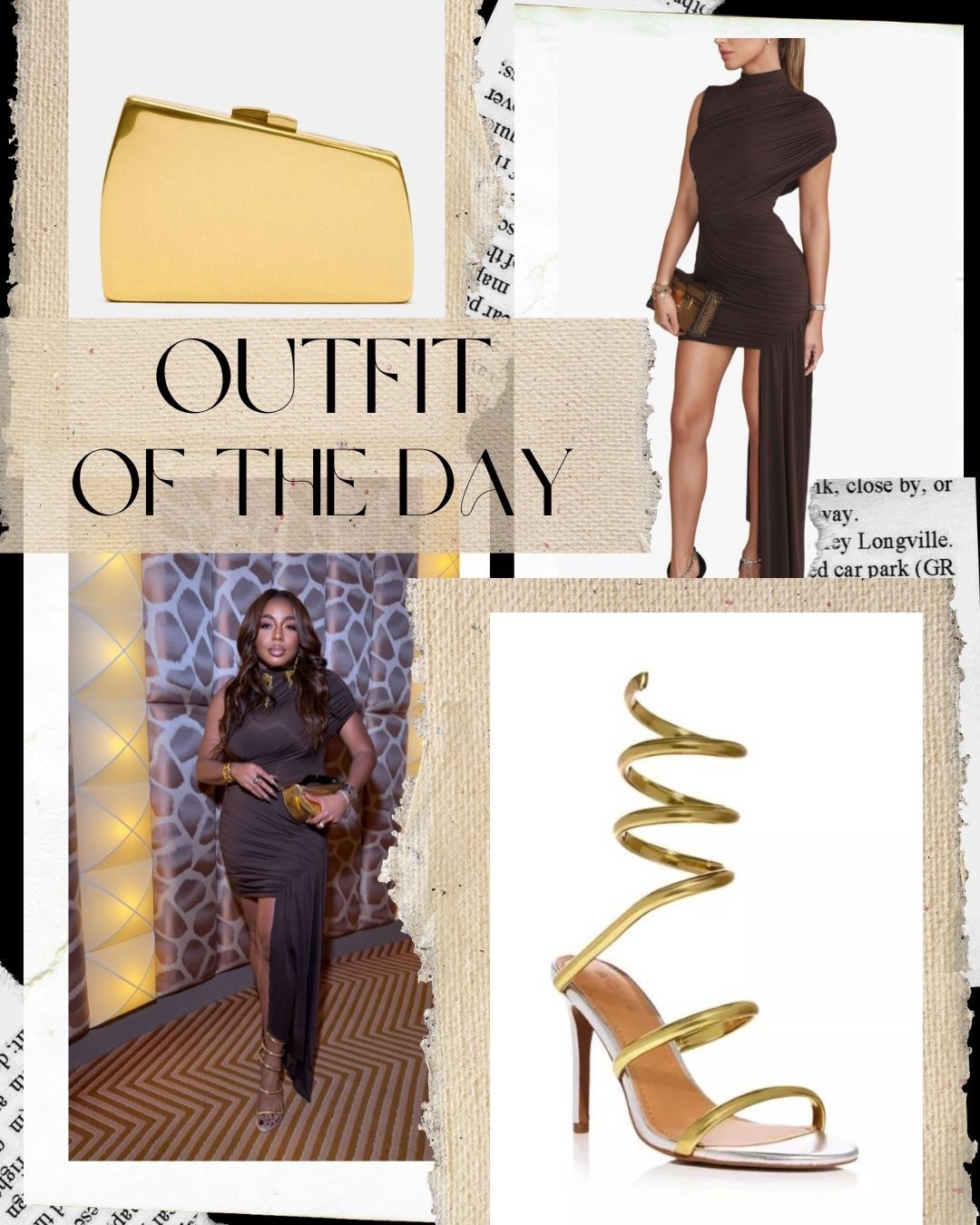 This dress did the heavy lifting.
Rich brown, sculpted draping, and a slit that actually understands the assignment. I built everything around it. Gold spiral heels to pull the eye down the leg, structured clutch to keep it polished, minimal jewelry so nothing competes. This is one of those looks where the silhouette does all the talking and you just follow its lead.

Style tip
When the dress has this much shape, don’t over-style. One standout accessory max. Let the lines hit.

#LTKdayinmylife #LTKootd #LTKWedding