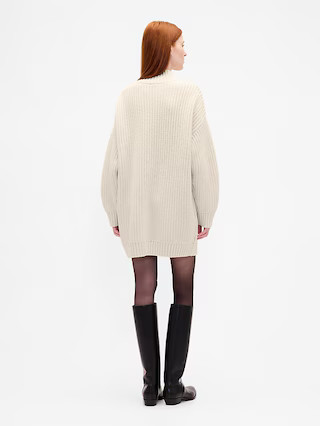 Oversized Turtleneck Mini Sweater Dress | Gap (US)