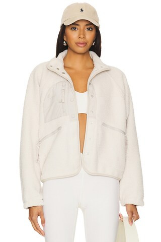 Free People x FP Movement Hit The Slopes Jacket in Muted Beige from Revolve.com | Revolve Clothing (Global)