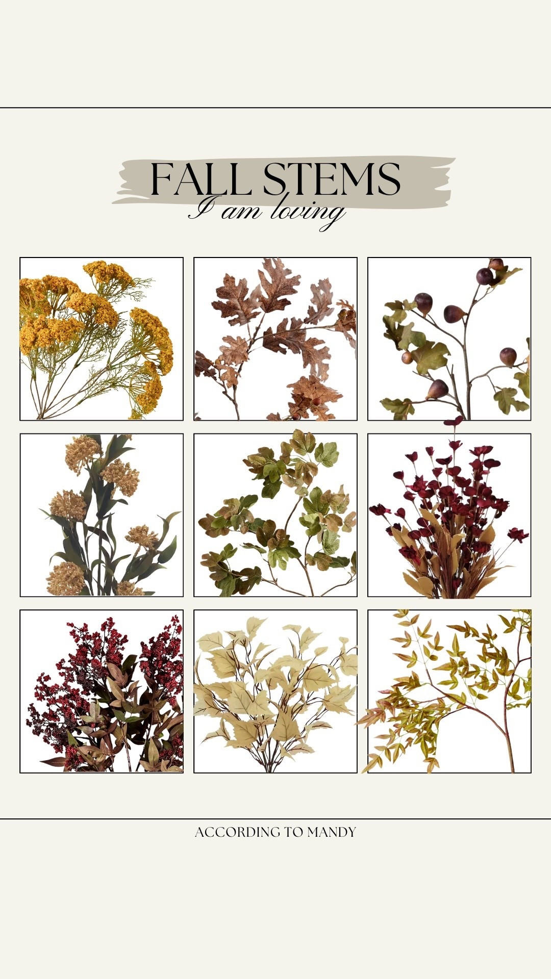 Fall stems I am loving!

fall stems, fall finds, seasonal stems, affordable stems, budget friendly fall stems, pottery barn, michaels, magnolia home, fall decor 

#LTKHome #LTKSeasonal #LTKStyleTip