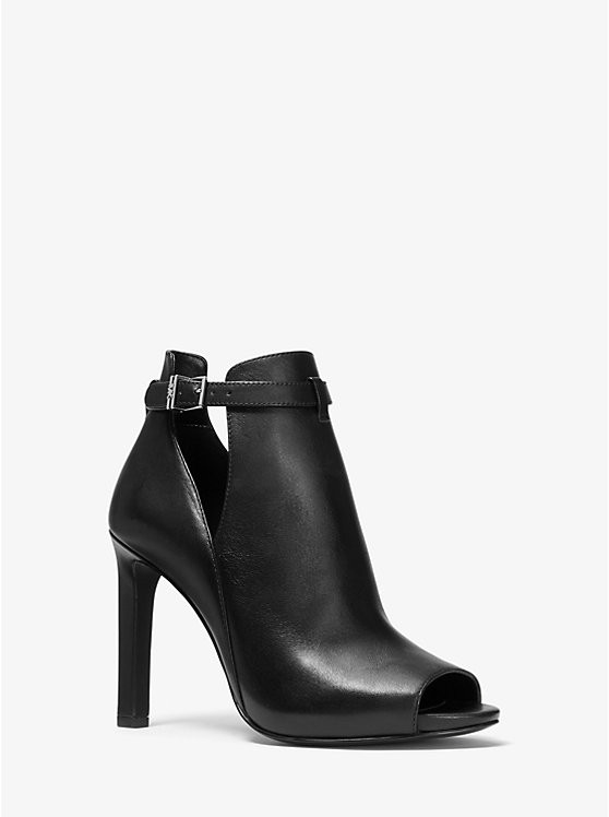 Lawson Leather Open-Toe Ankle Boot | Michael Kors US