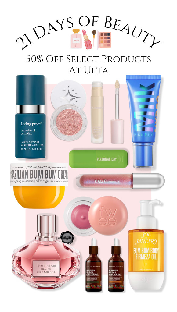 21 Days of Beauty are happening now at Ulta!!! Get 50% off on these select beauty products for 3/15/26! 

 #LTKSaleAlert #LTKBeauty