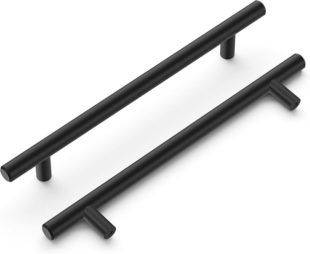 Hickory Hardware Bar Pulls Collection Pull 6-5/16 Inch (160mm) Center to Center Matte Black Finis... | Amazon (US)