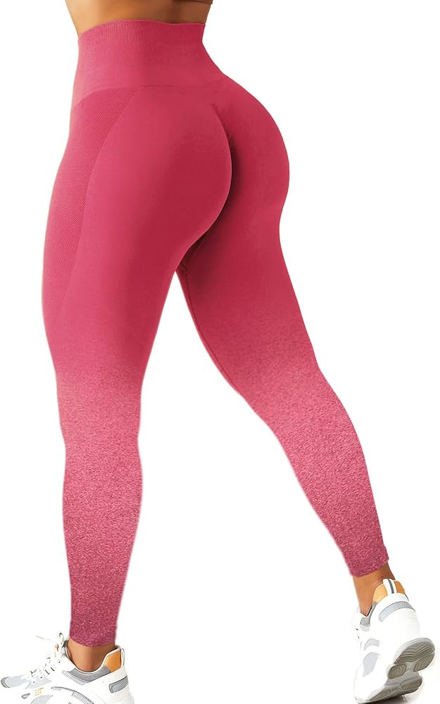 Danysu Seamless Scrunch Butt Leggings for Women 3-Tier Tummy Control Workout Bottom Yoga Pants | Amazon (US)