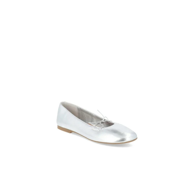 No Boundaries Bow Mary Jane Flats, Women's | Walmart (US)