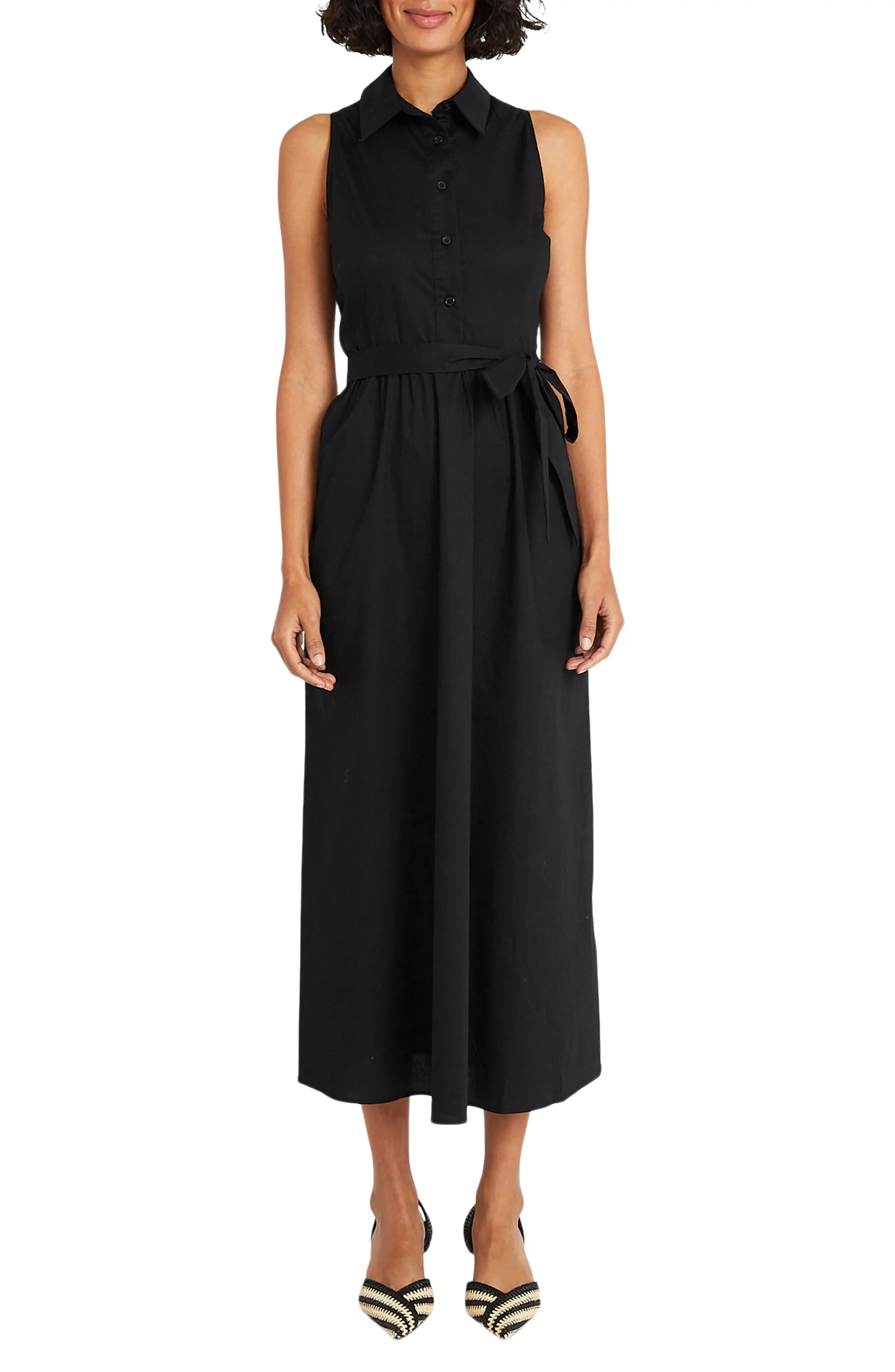 Tie Waist Stretch Cotton Shirtdress (Women) | Nordstromrack | Nordstrom Rack