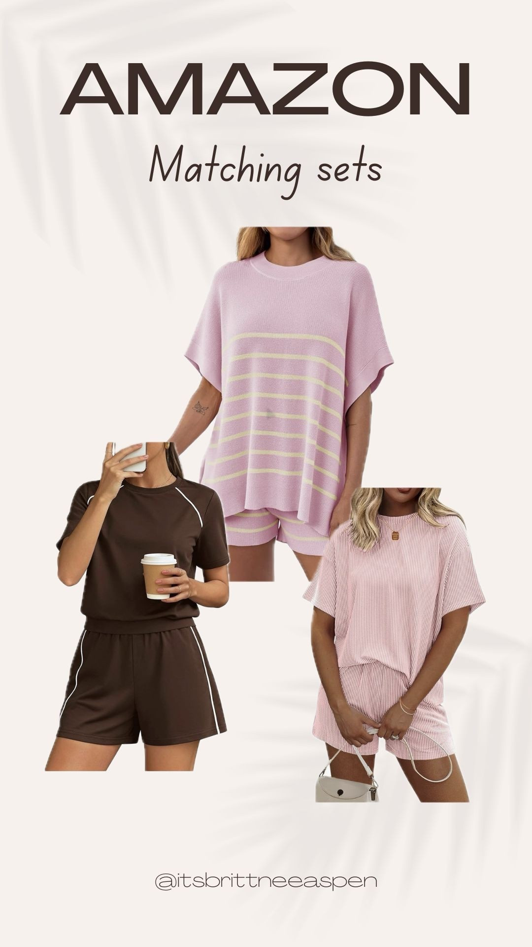 Amazon matching sets

#amazon #matchingsets #spring2026

#LTKootd #LTKSaleAlert #LTKActive