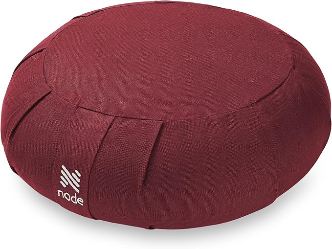 Zafu Meditation Cushion, 15" Round Buckwheat Yoga Pillow with Organic Cotton Cover | Amazon (US)