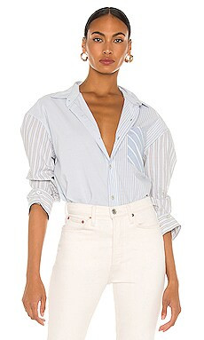 Citizens of Humanity Kayla Shirt in Rework Stripe from Revolve.com | Revolve Clothing (Global)