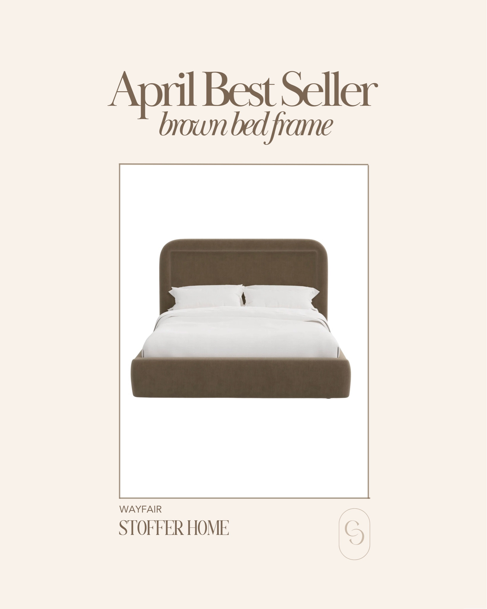 april’s best seller and i fully get why

this brown bed frame is one of those pieces that instantly warms up a space—soft, grounded, and easy to style with literally anything. it has that lived-in, collected feel without trying too hard

saving this for a future bedroom moment

comment BED and i’ll send you the link

#homedecor #bedroominspo #neutralhome #interiordesign #wayfairfinds

brown bed frame neutral bedroom modern vintage bedroom warm tones bedroom design cozy bedroom aesthetic upholstered bed frame wayfair home stofer home bedroom styling minimalist bedroom organic modern interior bedroom furniture inspo layering neutrals timeless home deco

#LTKHome