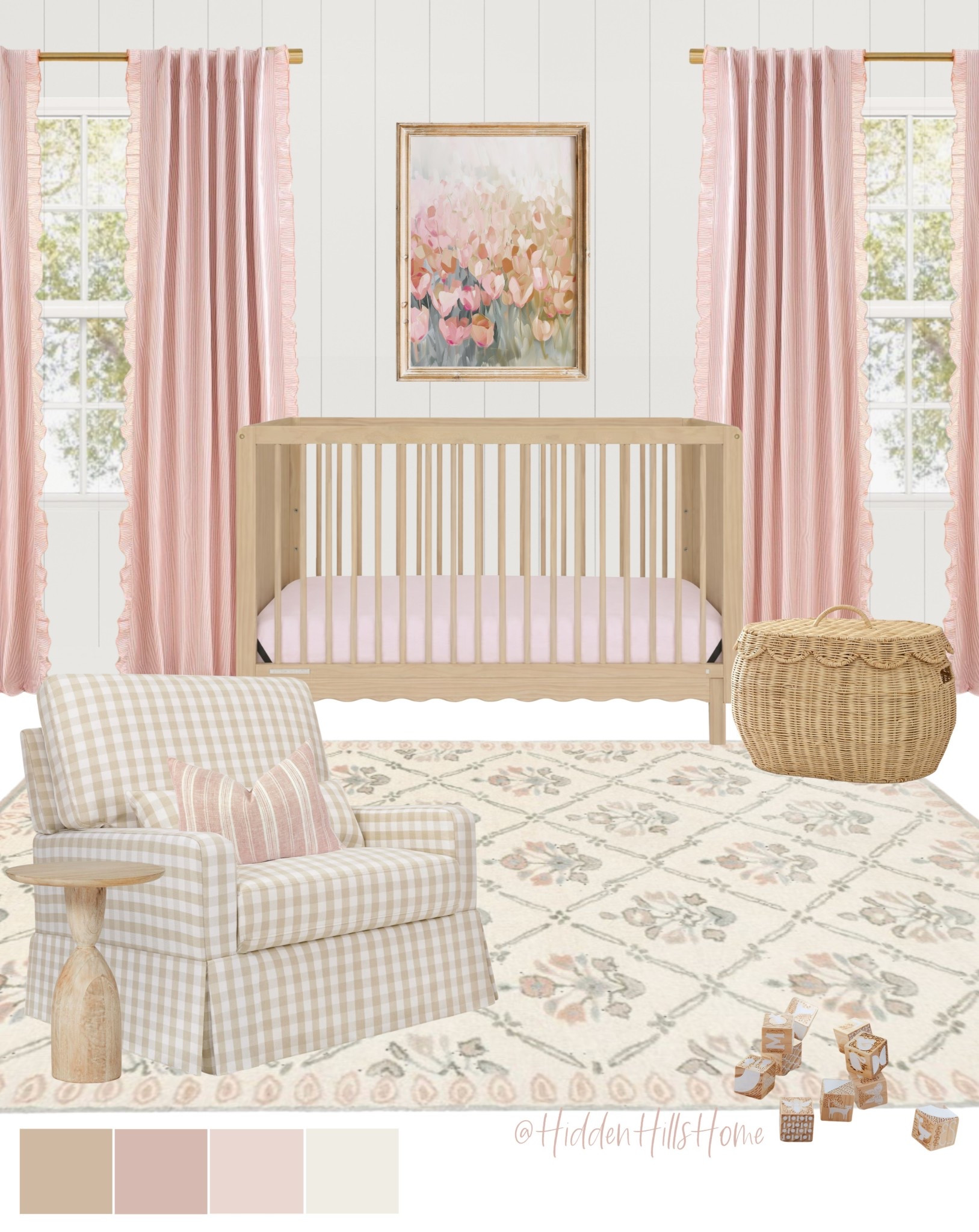 Baby girls nursery decor mood board, nursery design, home decor ideas, baby girls room, crib, glider 

#LTKHome #LTKSaleAlert #LTKBaby
