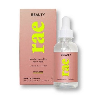 Rae Beauty Ingestible Drops - Unflavored - 1.9 fl oz | Target