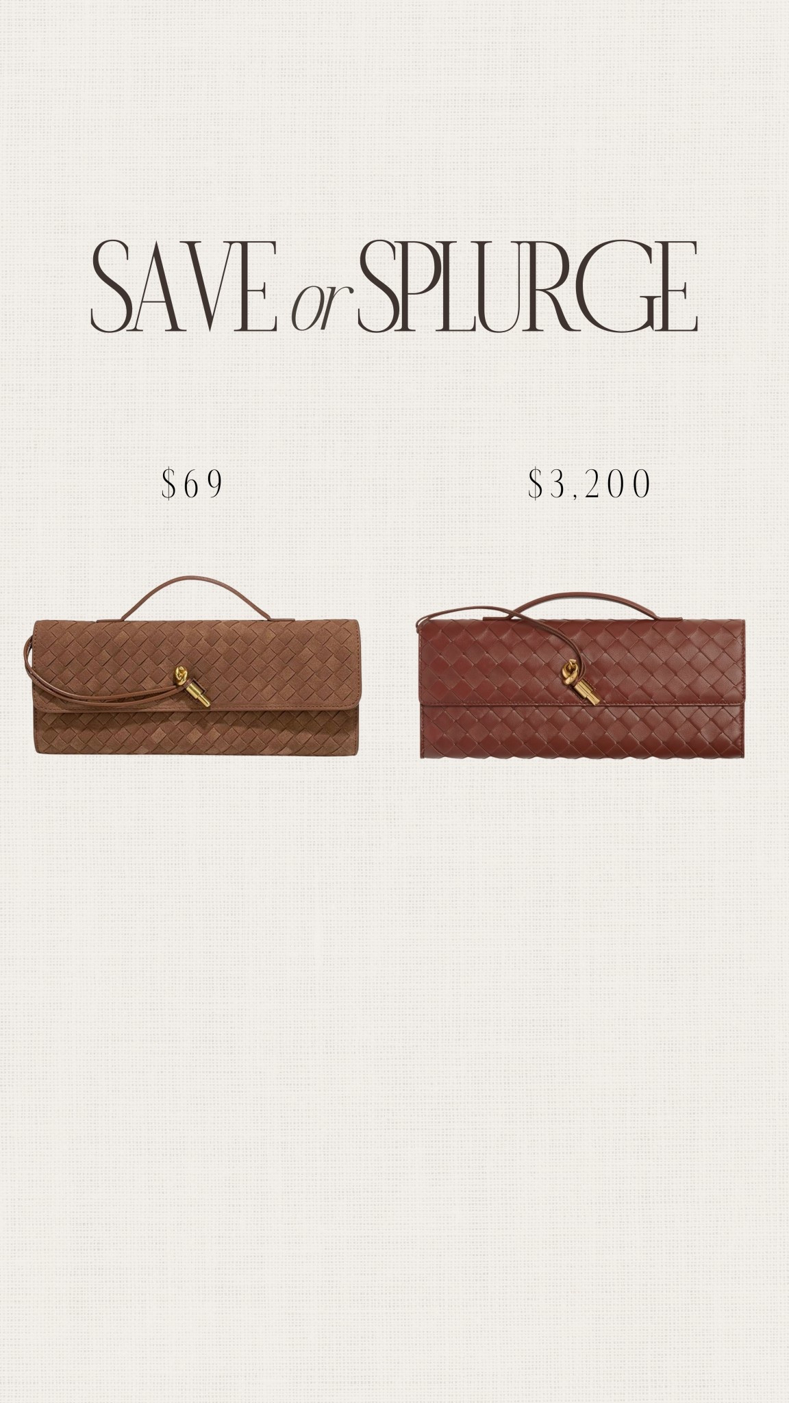 Save or splurge! 🙌🏼 This handbag has become so popular this season. I’m so happy to see a budget friendly option! It also comes in several color options. 🫶🏻 #stylinbyaylin#LTKStyleTip #LTKItBag

#LTKHoliday #LTKFindsUnder100 #LTKGiftGuide