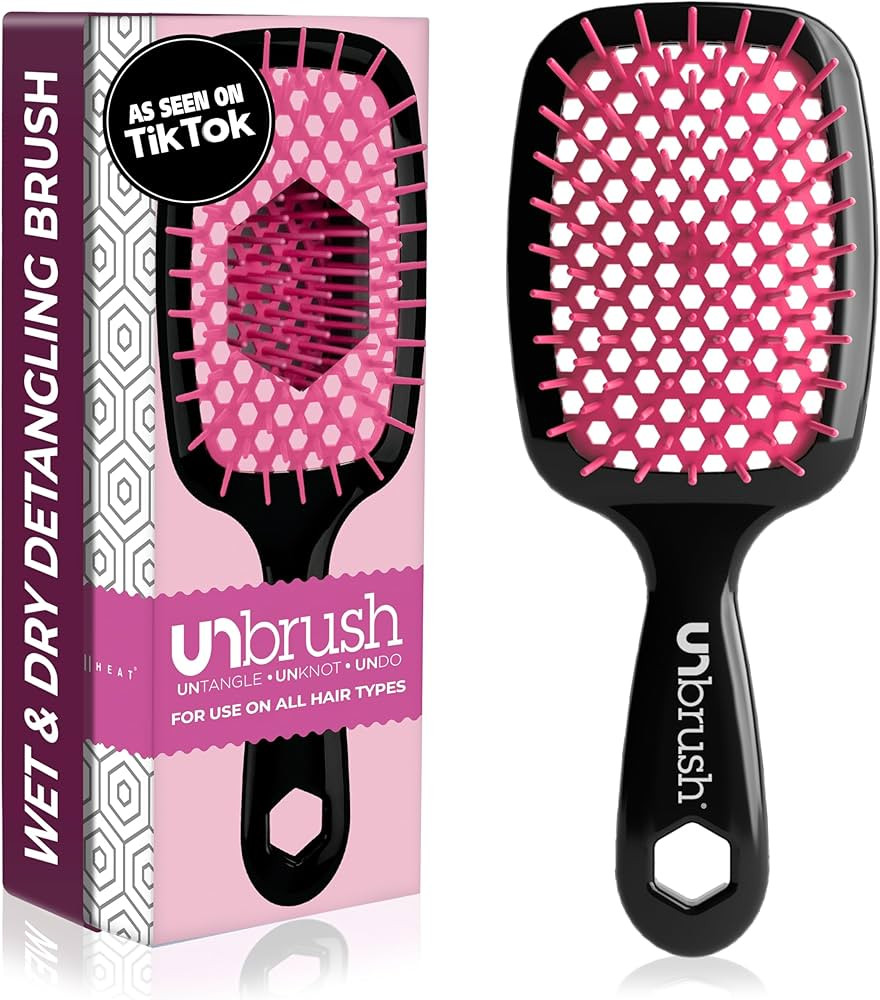 FHI Heat UNbrush Detangling Brush for Pain-Free Brushing on All Wet or Dry Hair Types — Durable... | Amazon (US)