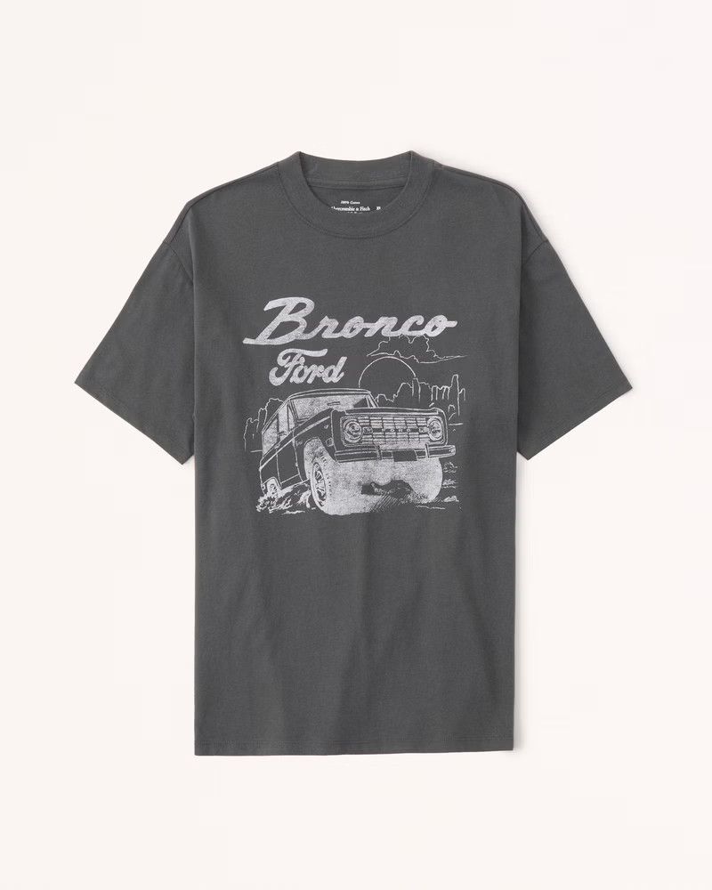 Oversized Boyfriend Bronco Graphic Tee | Abercrombie & Fitch (US)