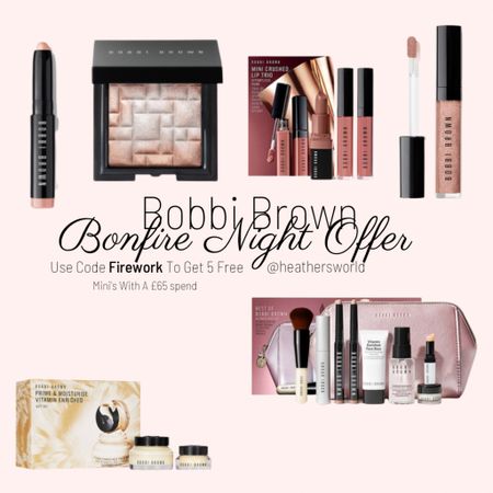 Bobbi Brown Offer 5 free minis when spending £65 
#bobbibrown #facebase #makeup 

#LTKunder100 #LTKbeauty